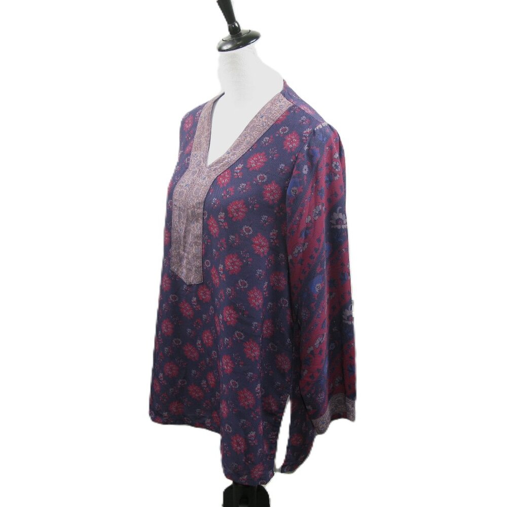 Biba Patterned Tunic Blouse Size Medium ? - image 3